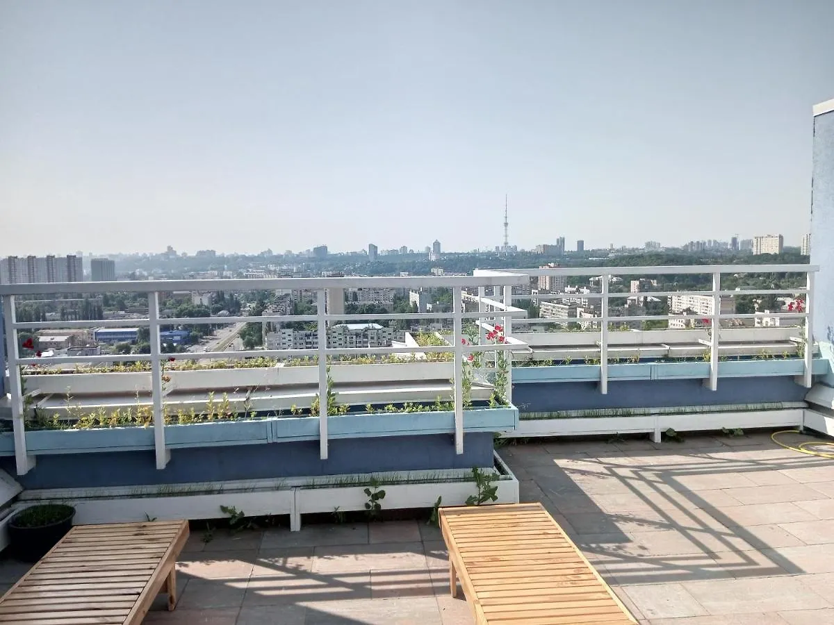 Небольшой Пентхаус С Прекрасным Видом На Город Apartment Kyiv